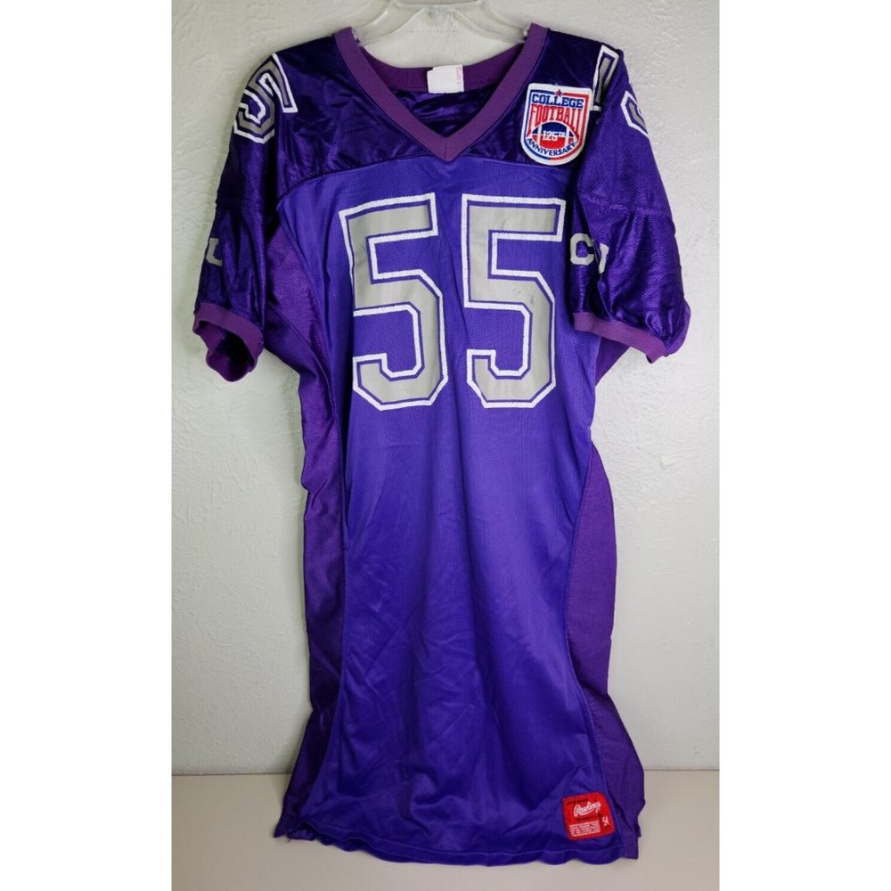 Vtg TCU College Football 125th Anniversary Tailored Rawlings Jersey 54 Adult